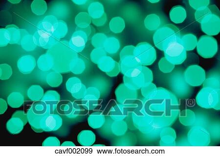 Stock Photo - Green light dots. Fotosearch