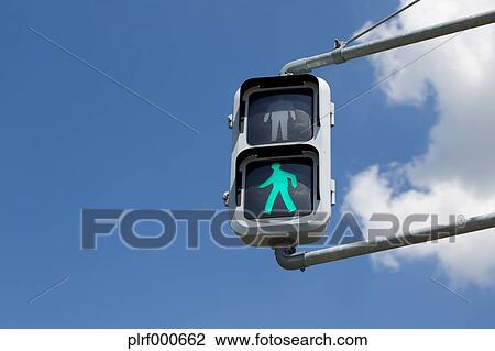 Green pedestrian traffic light View Large Photo Image Stock Image - Green pedestrian traffic light. Fotosearch