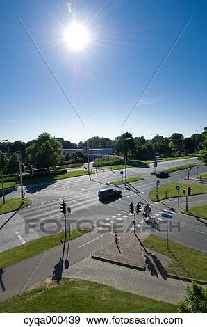 Intersection, Netherlands View Large Photo Image Stock Photo - Intersection, Netherlands. Fotosearch