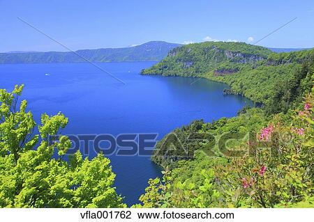 Lake Towada, Aomori Prefecture View Large Photo Image Stock Image - Lake Towada, Aomori Prefecture. Fotosearch