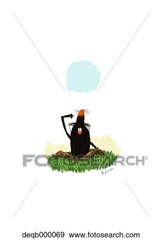 Mole illustration View Large Photo Image Stock Photo - Mole illustration. Fotosearch