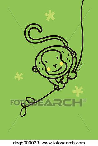 Monkey illustration View Large Photo Image Stock Image - Monkey illustration. Fotosearch