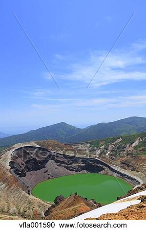 Mount Zao caldron, Miyagi Prefecture View Large Photo Image Stock Image - Mount Zao caldron, Miyagi Prefecture. Fotosearch