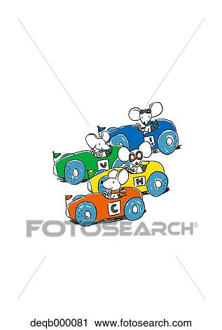Mouse race illustration View Large Photo Image Stock Image - Mouse race illustration. Fotosearch