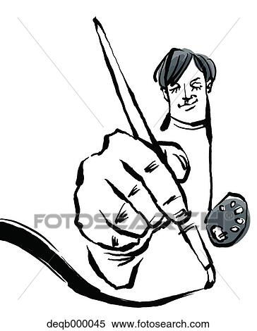 Stock Photography - Painter illustration. Fotosearch