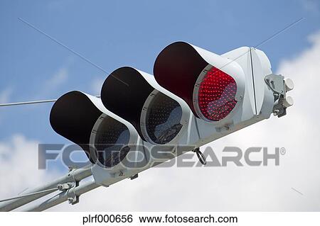 Red traffic light View Large Photo Image Stock Photograph - Red traffic light. Fotosearch