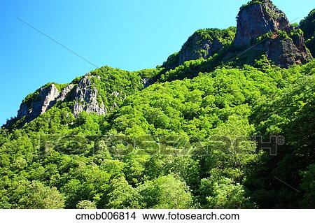 Rock cliff at Taisetsu National Park, Hokkaido View Large Photo Image Picture - Rock cliff at Taisetsu National Park, Hokkaido. Fotosearch
