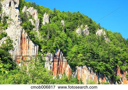 Rock cliff at Taisetsu National Park, Hokkaido View Large Photo Image Stock Photo - Rock cliff at Taisetsu National Park, Hokkaido. Fotosearch