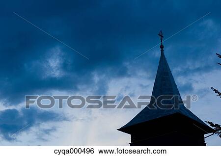 Roof and dark sky, Poland View Large Photo Image Stock Photograph - Roof and dark sky, Poland. Fotosearch