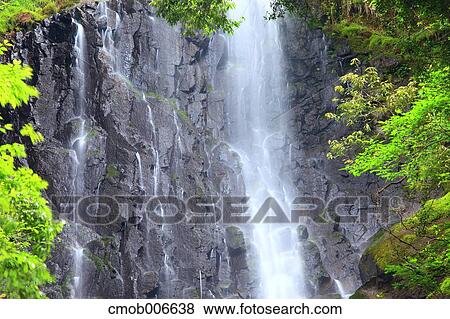 Saruo waterfall, Hyogo Prefecture View Large Photo Image Stock Photo - Saruo waterfall, Hyogo Prefecture. Fotosearch