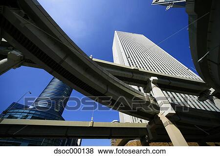 Skyscrapers and highway, Japan View Large Photo Image Stock Photo - Skyscrapers and highway, Japan. Fotosearch