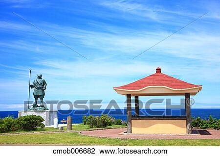 Statue at Cape Benkei, Hokkaido View Large Photo Image Stock Image - Statue at Cape Benkei, Hokkaido. Fotosearch
