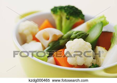 Stock Photography - Steamed vegetables. Fotosearch