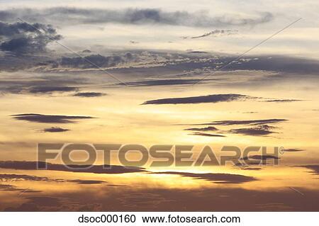 Stock Image - Sunset sky. Fotosearch
