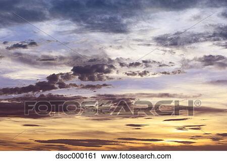 Stock Image - Sunset sky. Fotosearch