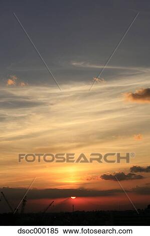 Stock Photography - Sunset sky. Fotosearch