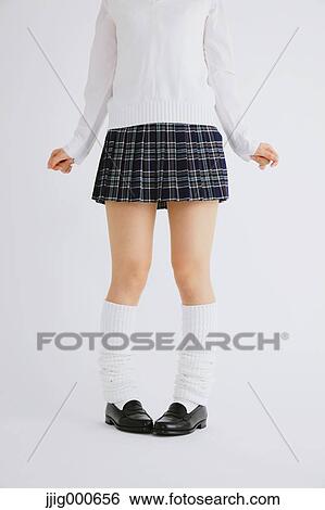 Woman in high school uniform View Large Photo Image Stock Photograph - Woman in high school uniform. Fotosearch