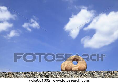 Wooden toy car View Large Photo Image Stock Image - Wooden toy car. Fotosearch