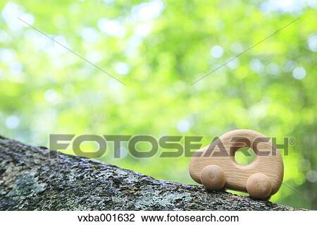 Wooden toy car View Large Photo Image Stock Image - Wooden toy car. Fotosearch