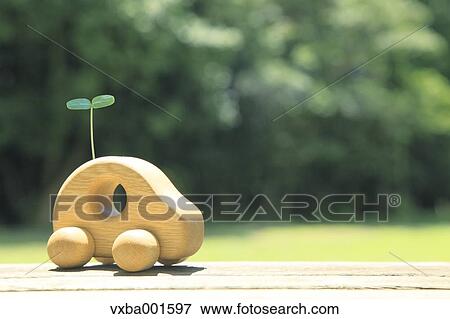Wooden toy car View Large Photo Image Stock Photo - Wooden toy car. Fotosearch
