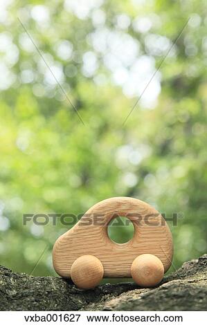 Stock Photo - Wooden toy car. Fotosearch