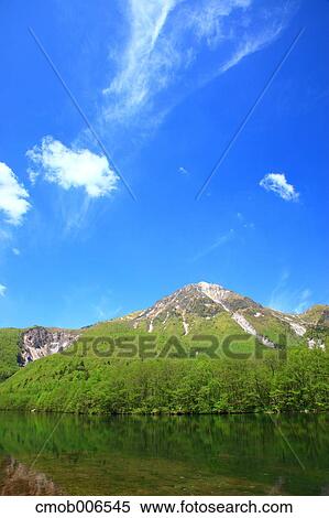 Yakedake mountain range and Taisho pond, Nagano Prefecture View Large Photo Image Stock Photography - Yakedake mountain range and Taisho pond, Nagano Prefecture. Fotosearch