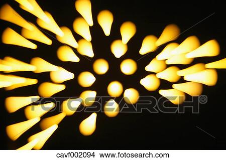 Picture - Yellow light dots. Fotosearch