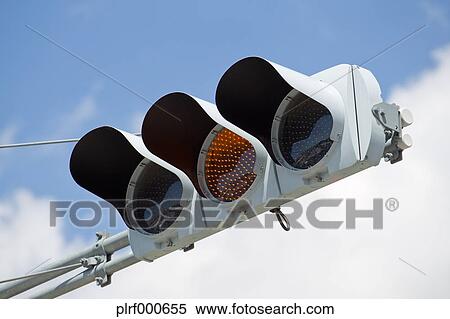 Yellow traffic light View Large Photo Image Stock Photography - Yellow traffic light. Fotosearch