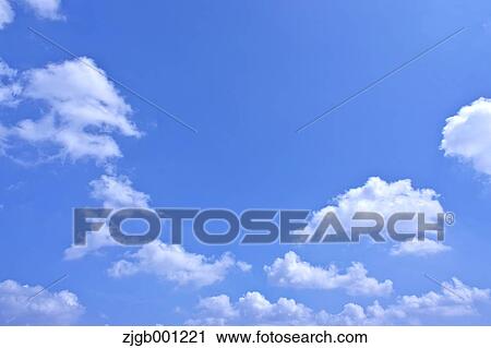 Stock Image - Blue sky with clouds. Fotosearch