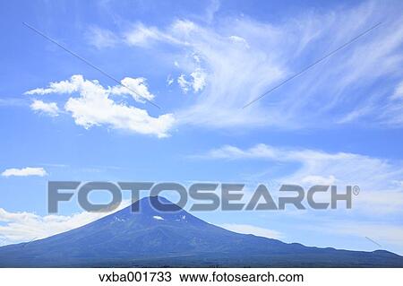 Mount Fuji and Autumn sky, Yamanashi Prefecture View Large Photo Image Stock Image - Mount Fuji and Autumn sky, Yamanashi Prefecture. Fotosearch