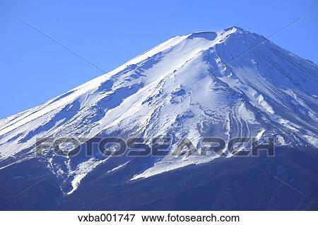 Mount Fuji and sky, Yamanashi Prefecture View Large Photo Image Stock Photo - Mount Fuji and sky, Yamanashi Prefecture. Fotosearch