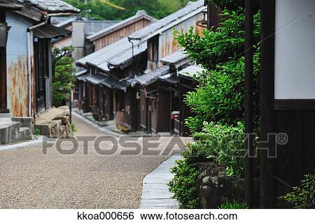Old Tokaido Sekiyado road View Large Photo Image Stock Photograph - Old Tokaido Sekiyado road. Fotosearch