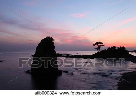 Sea at sunset, Kanagawa Prefecture View Large Photo Image Picture - Sea at sunset, Kanagawa Prefecture. Fotosearch