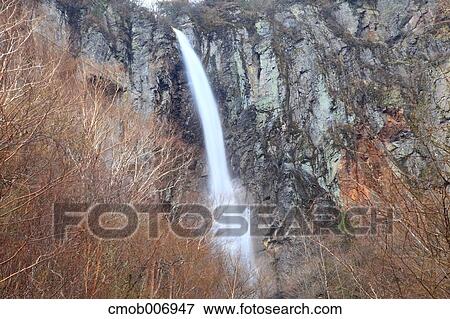 Stock Photo - Yonago falls, Nagano Prefecture. Fotosearch