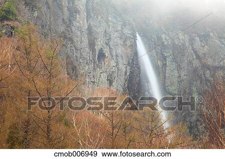 Yonago falls, Nagano Prefecture View Large Photo Image Stock Photo - Yonago falls, Nagano Prefecture. Fotosearch