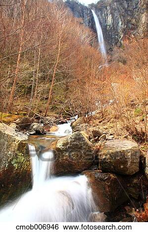 Yonago falls, Nagano Prefecture View Large Photo Image Stock Photograph - Yonago falls, Nagano Prefecture. Fotosearch