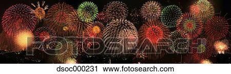 Stock Image - Fireworks. Fotosearch