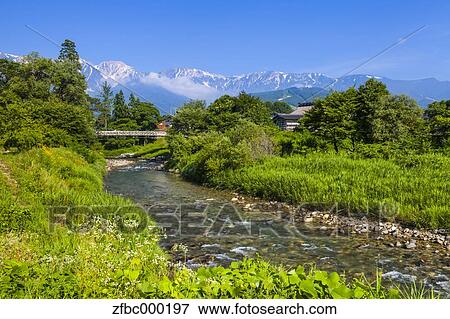 Hakuba mountain range, Nagano Prefecture View Large Photo Image Stock Photo - Hakuba mountain range, Nagano Prefecture. Fotosearch