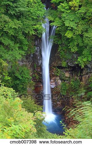 Komadome waterfall, Tochigi Prefecture View Large Photo Image Stock Photo - Komadome waterfall, Tochigi Prefecture. Fotosearch