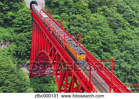 Kurobe gorge railway, Toyama Prefecture View Large Photo Image Stock Image - Kurobe gorge railway, Toyama Prefecture. Fotosearch