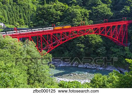 Kurobe gorge railway, Toyama Prefecture View Large Photo Image Stock Photography - Kurobe gorge railway, Toyama Prefecture. Fotosearch