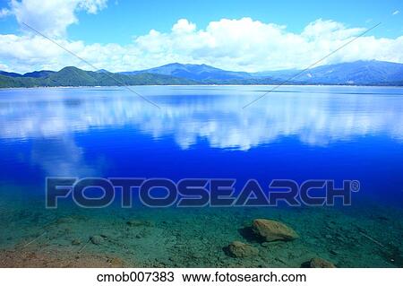 Lake Tazawa, Akita Prefecture View Large Photo Image Stock Image - Lake Tazawa, Akita Prefecture. Fotosearch