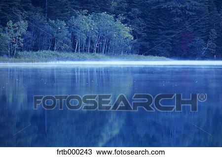 Stock Image - Morning at lake Onneto, Hokkaido. Fotosearch