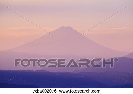 Morning glow at Mount Fuji, Nagano Prefecture View Large Photo Image Stock Photograph - Morning glow at Mount Fuji, Nagano Prefecture. Fotosearch