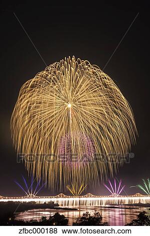 Nagaoka Fireworks Festival View Large Photo Image Stock Photo - Nagaoka Fireworks Festival. Fotosearch