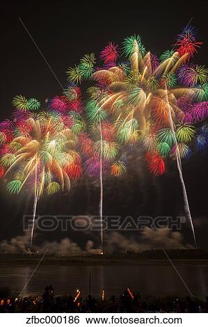 Nagaoka Fireworks Festival View Large Photo Image Stock Photograph - Nagaoka Fireworks Festival. Fotosearch