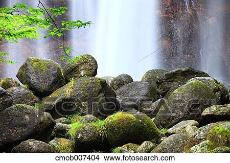 Otome waterfall, Tochigi Prefecture View Large Photo Image Picture - Otome waterfall, Tochigi Prefecture. Fotosearch