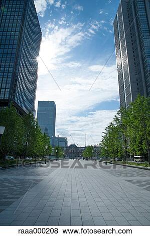 Sidewalk in Chiyoda district, Tokyo View Large Photo Image Stock Photo - Sidewalk in Chiyoda district, Tokyo. Fotosearch