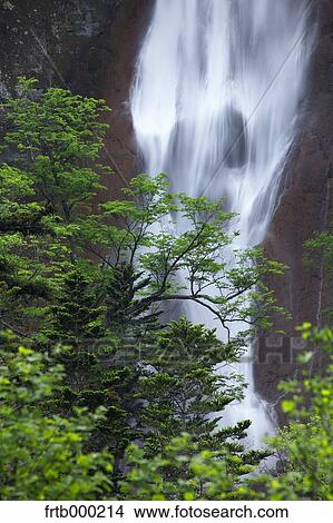 Picture - Sounkyo waterfall, Hokkaido. Fotosearch