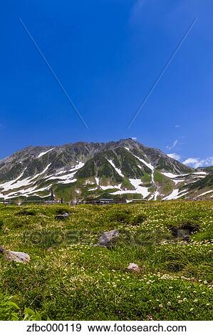 Stock Photo - Tateyama mountain range, Toyama Prefecture. Fotosearch